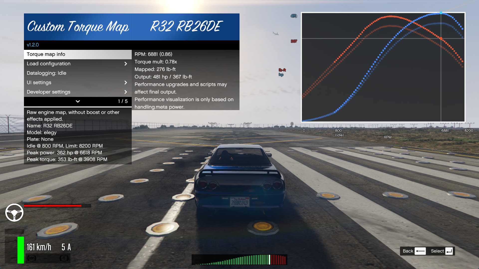 Custom Torque Map